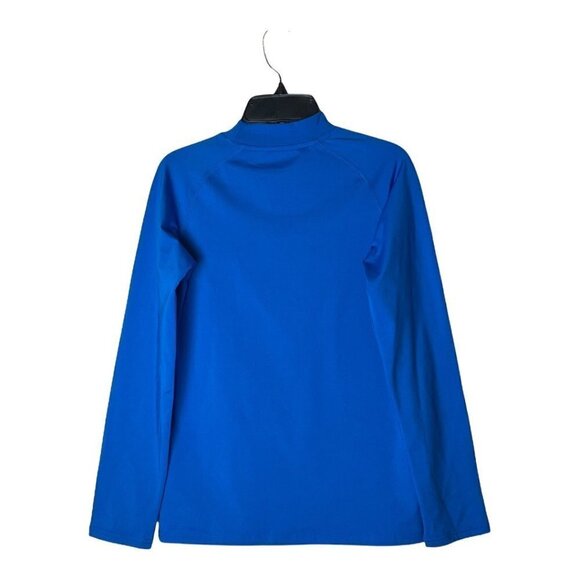 Devoropa‎ Blue Long Sleeve Mock Neck Pullover Thermal Top Size L - Picture 3 of 7